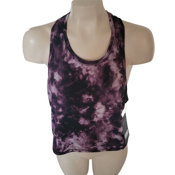 Purple Tie Dye Racerback Tank Top XL By 90 Degree By Reflex Athletic Fit Sleevel - Picture 1 of 6